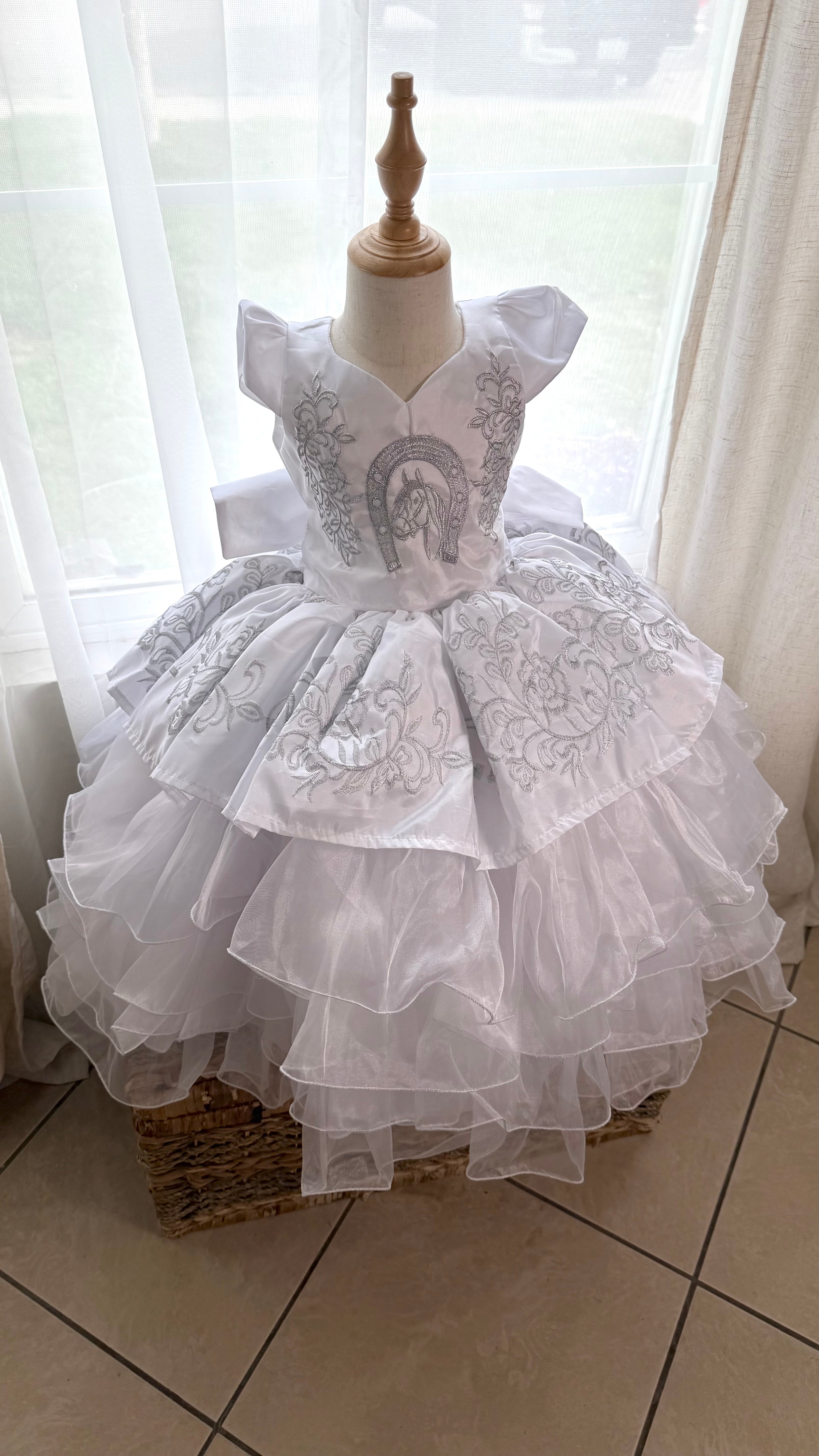 Charra blanco y plata